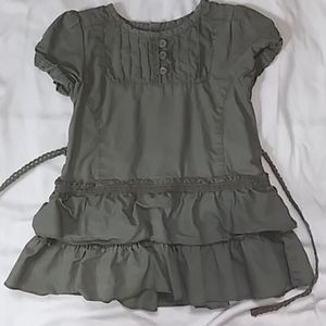 Olive green infant dress